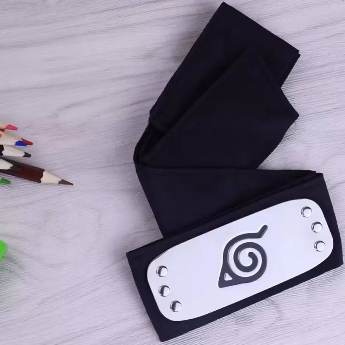Cosplay doplnok Naruto – bandana s listovým symbolom Konoha