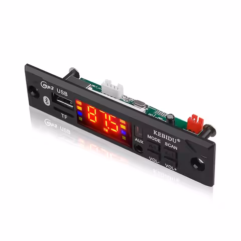 Auto MP3 Modul Bluetooth 12V s USB, SD Kartou, FM Rádiom a Diaľkovým Ovládačom – Univerzálny Prehrávač
