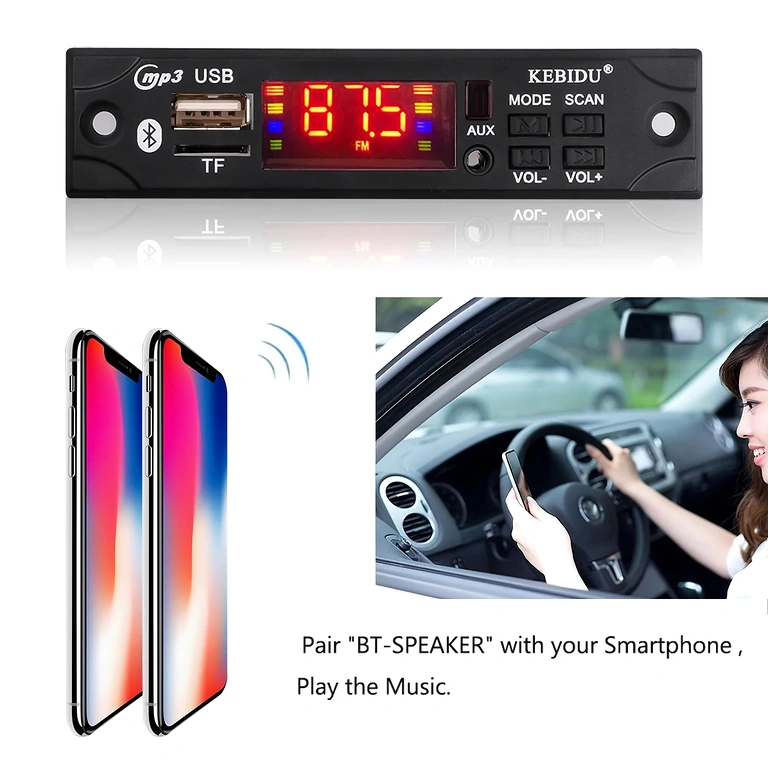 Auto MP3 prehrávač so SD, USB, FM rádiom a diaľkovým ovládaním