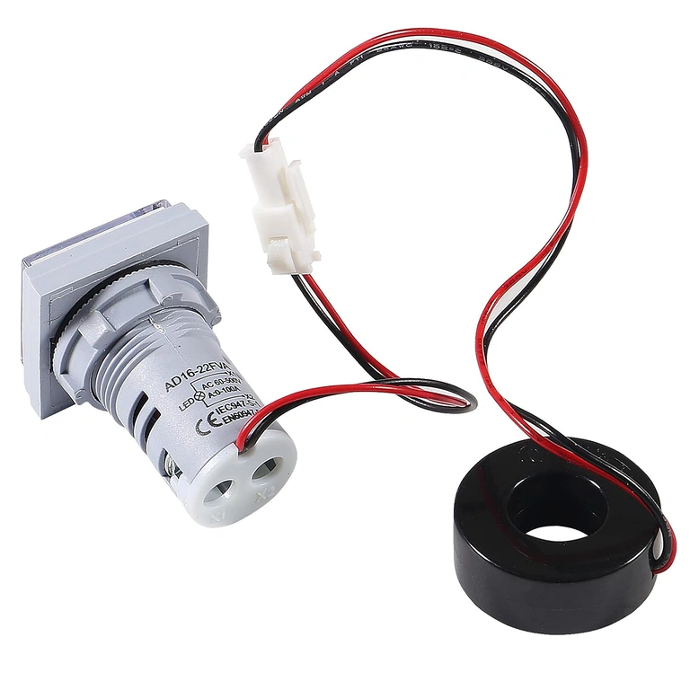 Volt-ampermeter s panelovou montážou 22mm Rýchla montáž do elektrického panela, priemer 22 mm