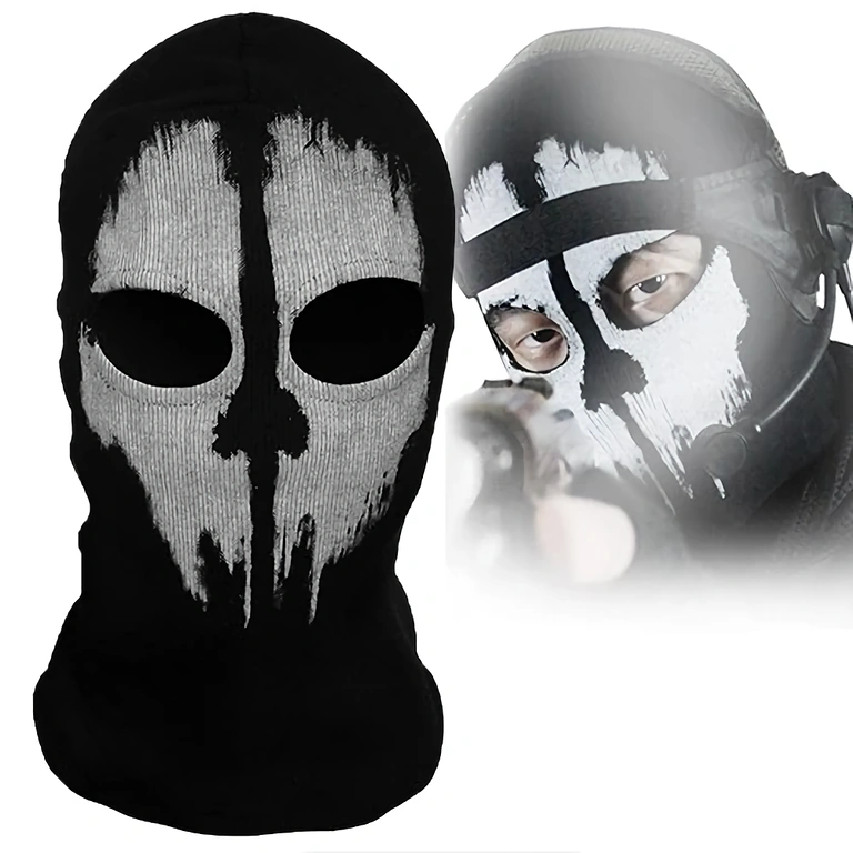 Personalizovaná Call of Duty Ghosts maska pre outdoorové aktivity paintball, airsoft a športy