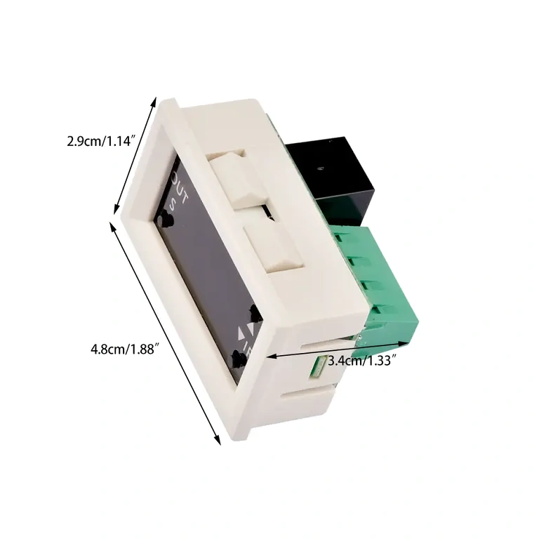 Rozmery relé časovača 12V Presné rozmery modul časovača relé s LED displejom