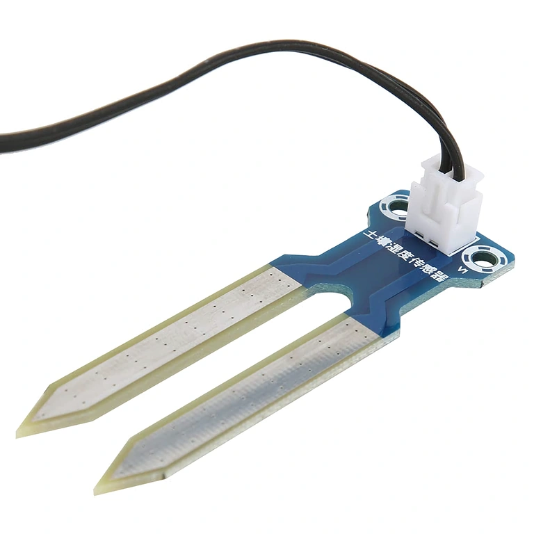 Senzor s doskou a drôtom na detekciu vlhkosti v pôde