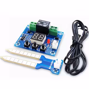 Modul Senzor Vlhkosti Pôdy s Relé 12V – Automatický Regulátor Zavlažovania Záhrada / Skleník