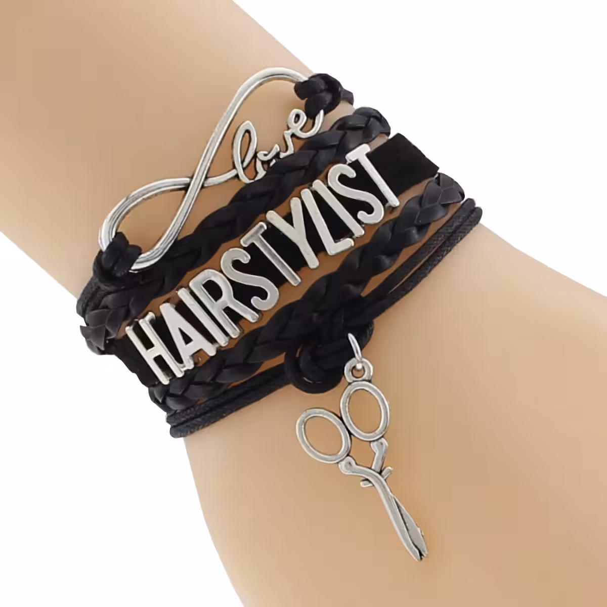 Náramok s moderným vzhľadom pre holiče v salónoch