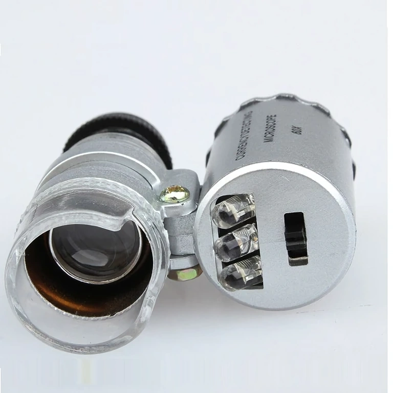 Mikroskop lupa ideálny na kontrolu hodiniek s LED osvetlením