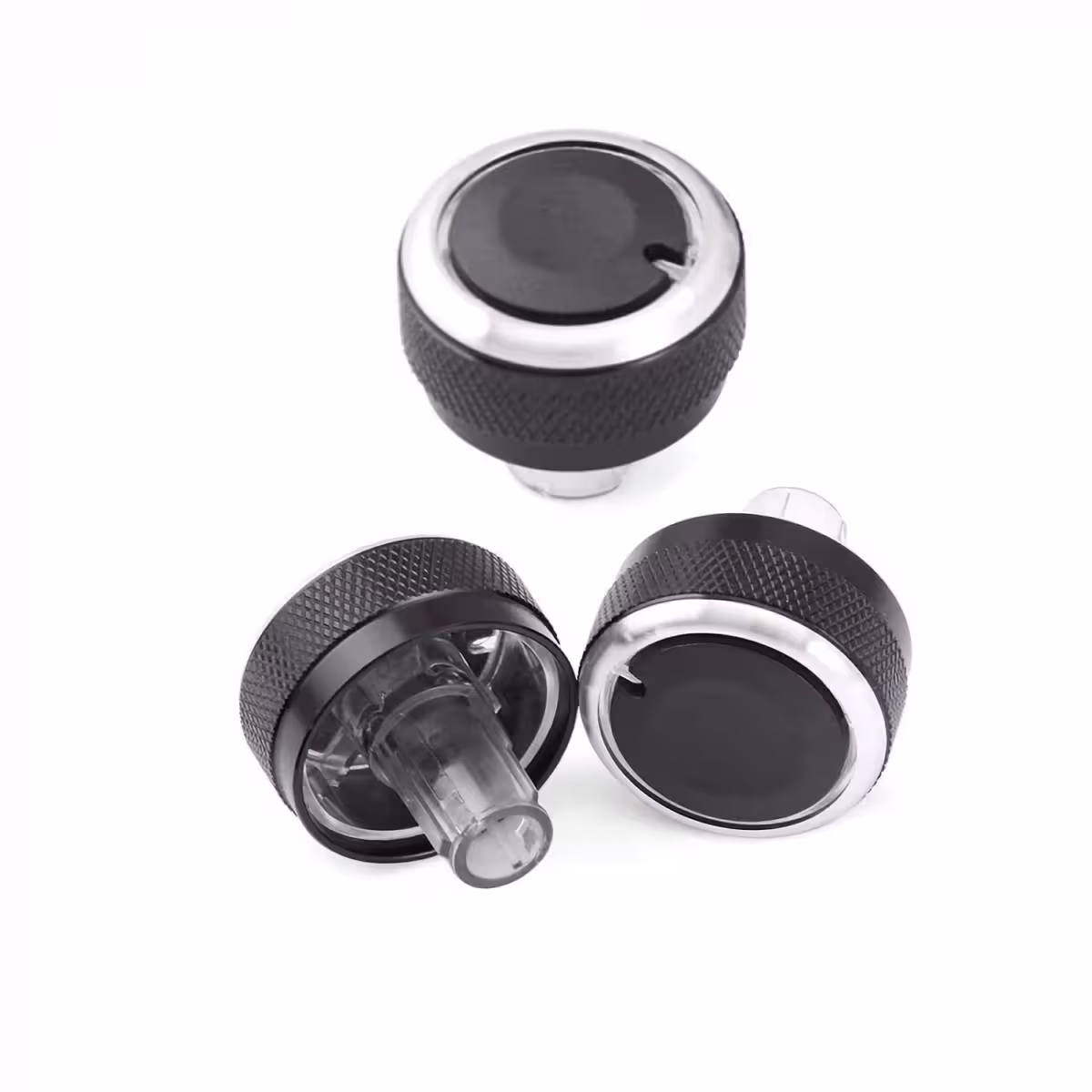 Sada gombíkov s kovovým povrchom pre AC panel Volkswagen