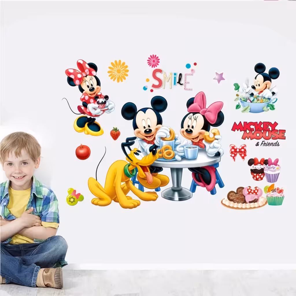 Samolepka na stenu Mickey Mouse samolepiaca dekorácia do detskej alebo bábätkovskej izby