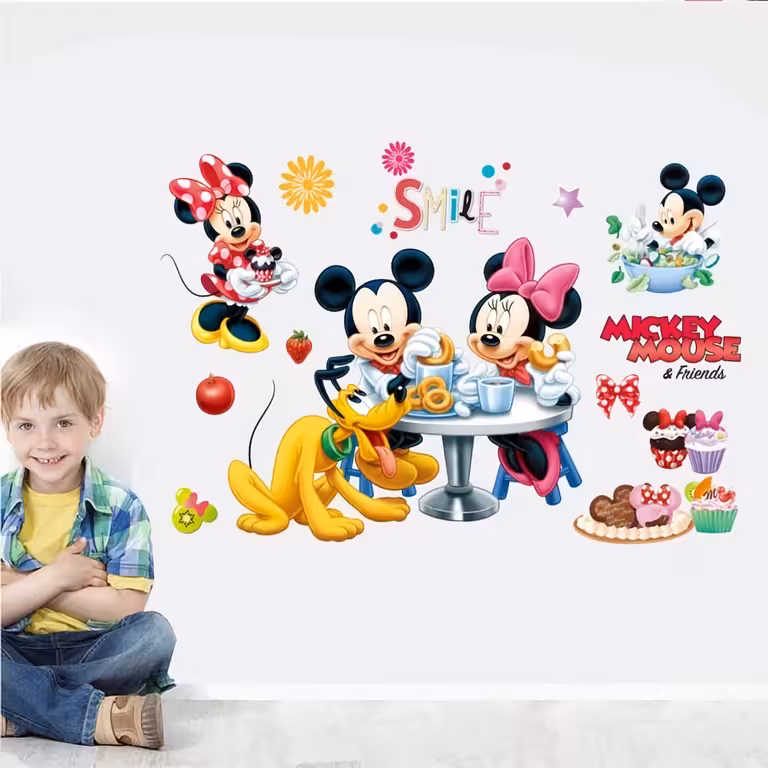 Samolepka na stenu Mickey Mouse samolepiaca dekorácia do detskej alebo bábätkovskej izby