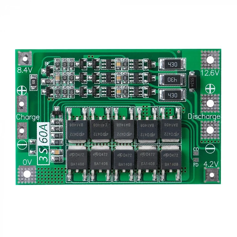 Elektronická doska s BMS na ochranu a balansovanie akumulátorov