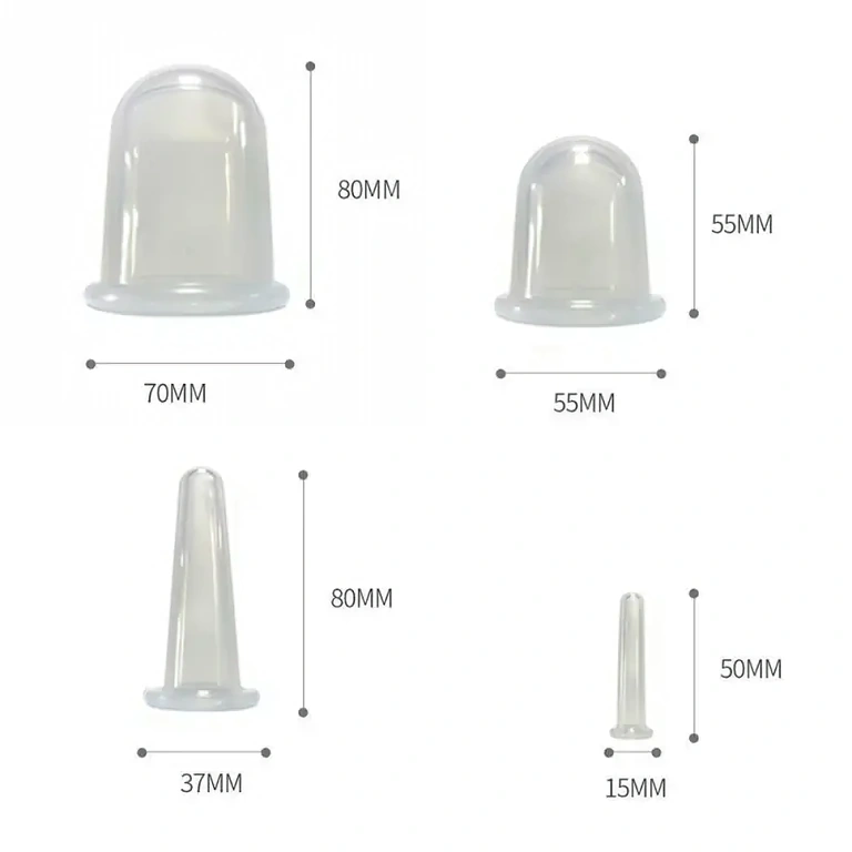 4 silikónové banky rôznych veľkostí na univerzálne použitie