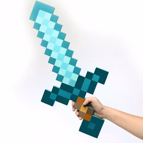 Minecraft Diamantový Meč – Hračka z EVA Peny, Ľahká, Ideálna pre Deti a Cosplay