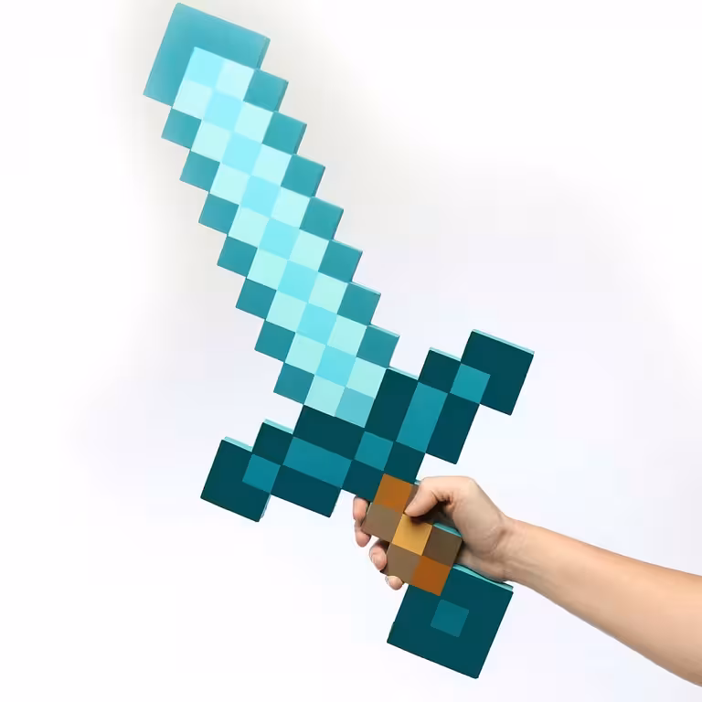 Minecraft Diamantový Meč – Hračka z EVA Peny, Ľahká, Ideálna pre Deti a Cosplay