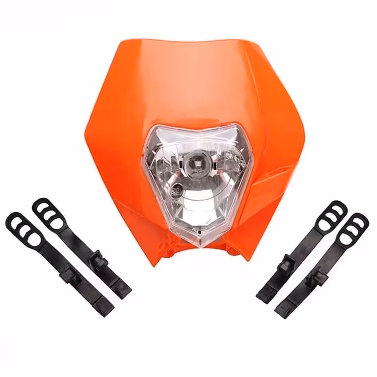 Univerzálna Moto Predná Maská Čelovka Enduro Cross KTM Supermoto Street Fighter Naked – 12V 35W