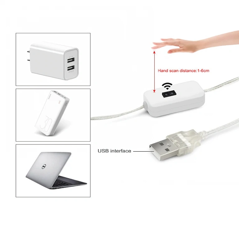 LED pás studenej bielej farby so senzorom blízkosti