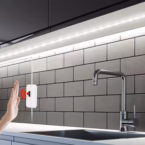 LED Pás Studená Biela 3m so Snímačom Pohybu USB 5V pre Kuchyňu a Kúpeľňu