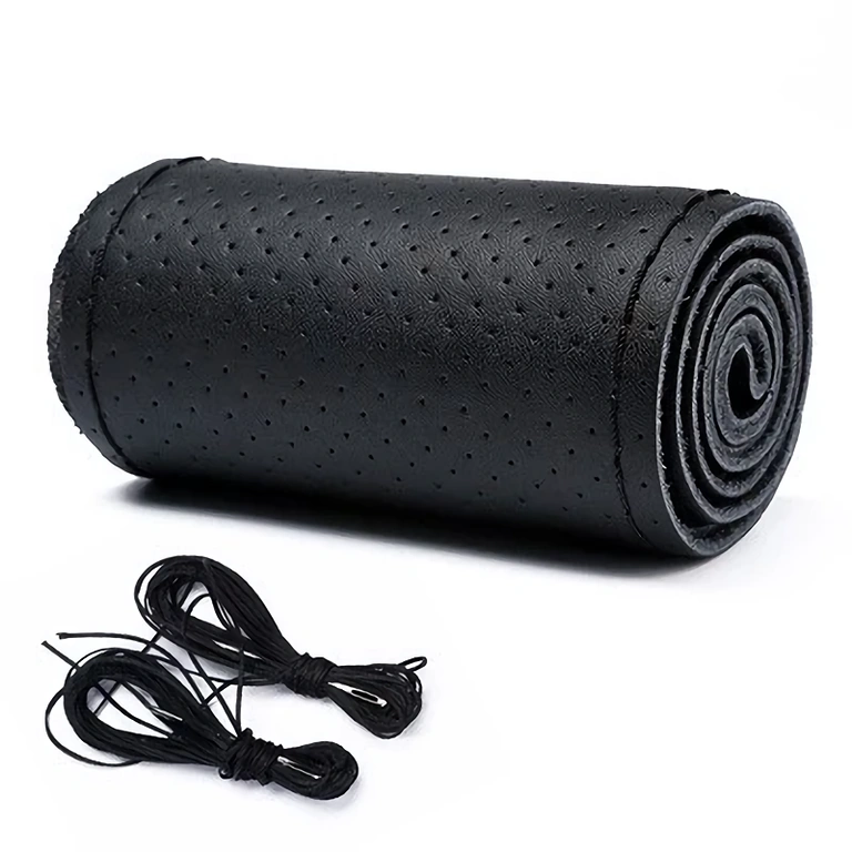 Sada poťahu volantu na ručné šitie – pravá koža Sada poťahov volantu s ihlou a niťou pre DIY montáž