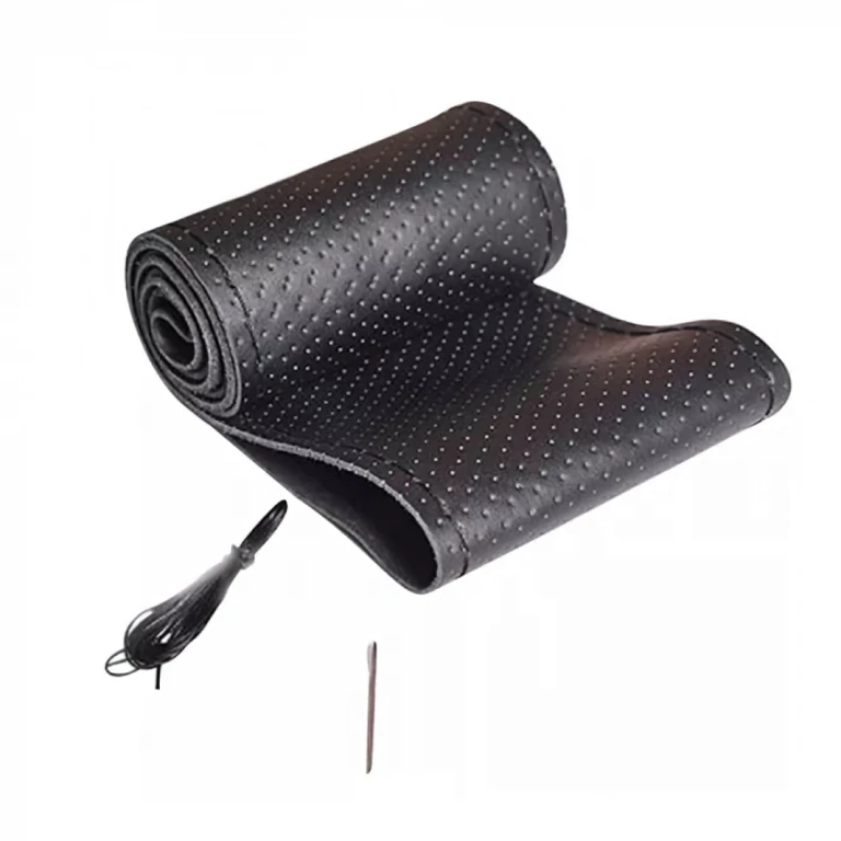 Univerzálny kožený poťah volantu pre 37-38 cm Univerzálny poťah volantu z prírodnej kože