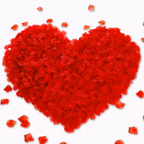 Petaly umelých červených ruží – 500 kusov na romantickú dekoráciu, svadbu a Valentína