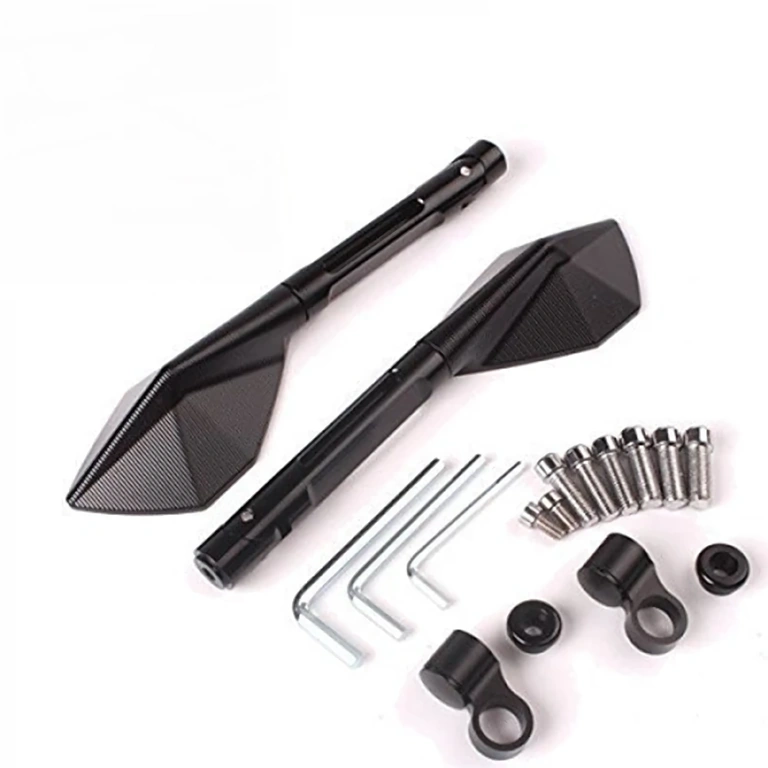 Motocyklové hliníkové CNC zrkadlá – štýl Rizoma Motocyklové zrkadlá z CNC obrábaného hliníka, prémiový dizajn Rizoma