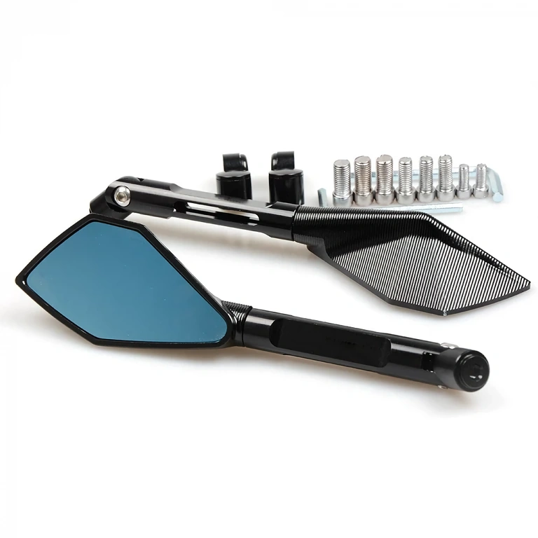 Športové zrkadlá pre Yamaha, Honda, Suzuki, BMW atď. Kompatibilné s Honda, Kawasaki, Suzuki, Yamaha, BMW, Ducati, KTM