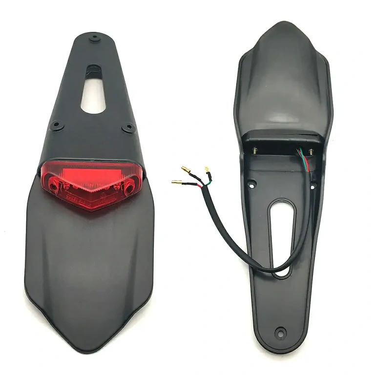 Kompletná sada zadného blatníka so svetlom LED pre motocykel