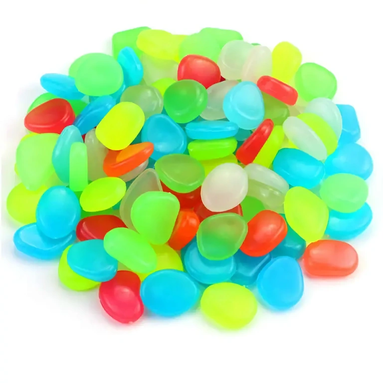 Fosforescenčné dekoračné kamienky na úpravy a aranžmány