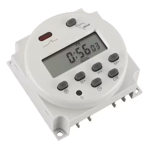 Digitálne časové relé 12V – časovač s displejom a 8 programami ON/OFF