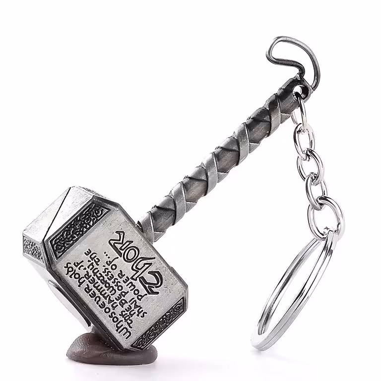 Kľúčenka Thorovo kladivo – prívesok Mjolnir, legendárne kladivo boha hromu