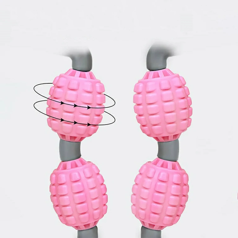 Ručný anticelulitídny prístroj s 5 silikónovými valčekmi pre pevnú pokožku