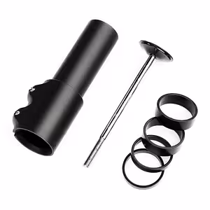 Predlžovač predstavca bicykla 28,6 mm – adaptér na zdvihnutie riadidiel, hliníkový nastaviteľný