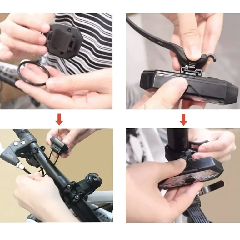 Zadná lampa na bicykel s diaľkovým ovládaním Zadné smerové svetlo pre bicykel s diaľkovým ovládaním