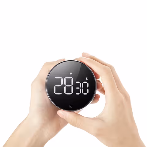 Digitálny kuchynský časovač s LED alarmom – profesionálny chronometer s magnetom a veľkým displejom