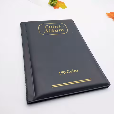 Album na mince – zakladač 150 priehradiek pre numizmatiku, známky, žetóny