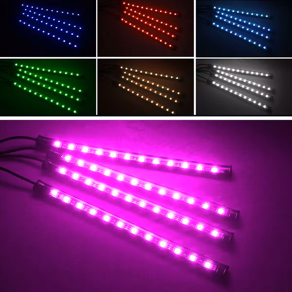 RGB ambientné osvetlenie auta pre pohodlnú atmosféru