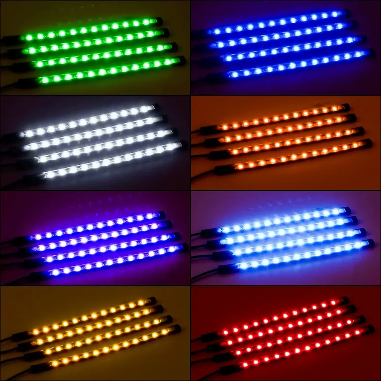 Flexibilný RGB LED pás pre auto Flexibilný LED pás pre vnútorné osvetlenie auta