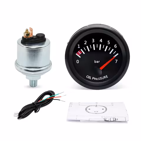 Digitálny ukazovateľ tlaku oleja motora – elektronický manometer pre traktor 12V