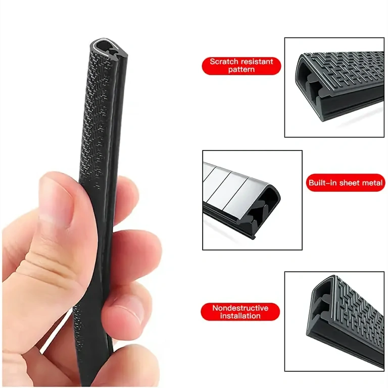 Tesnenie s kovovou vložkou na ochranu dverí auta