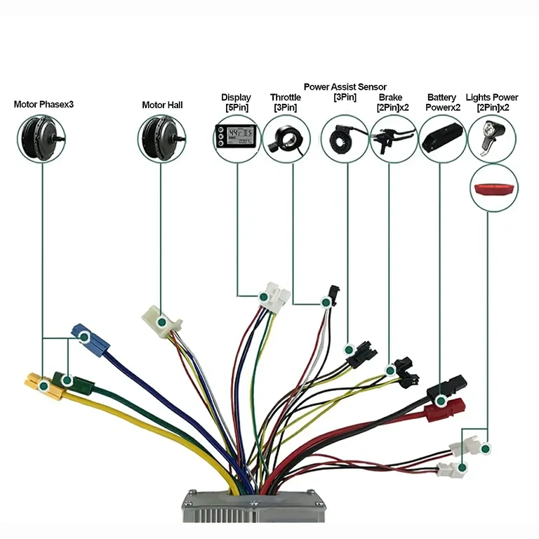 Regulátor kompatibilný s 48V batériami pre kolobežky