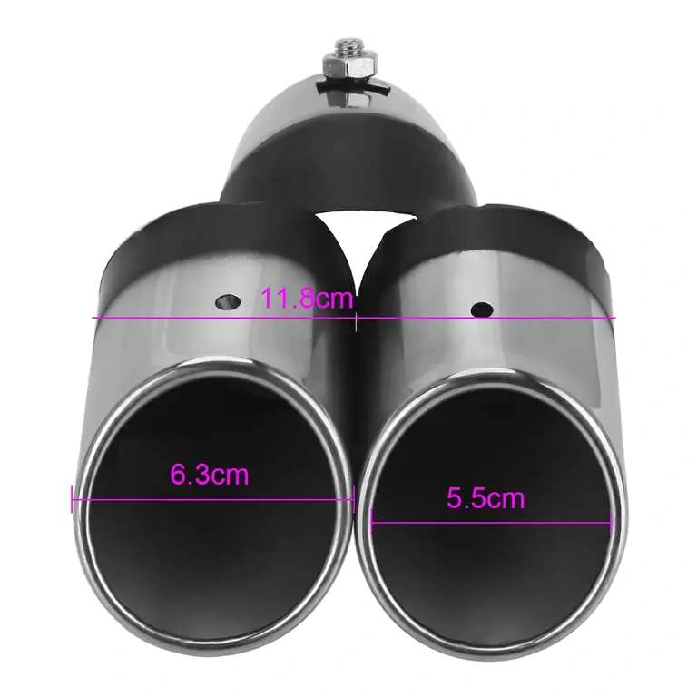 Univerzálny dekoratívny nerezový koncový diel na výfuk