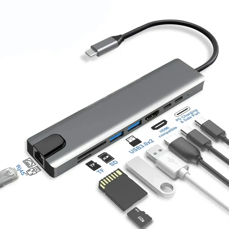 USB-C adaptér so slotmi pre pamäťové karty SD a TF