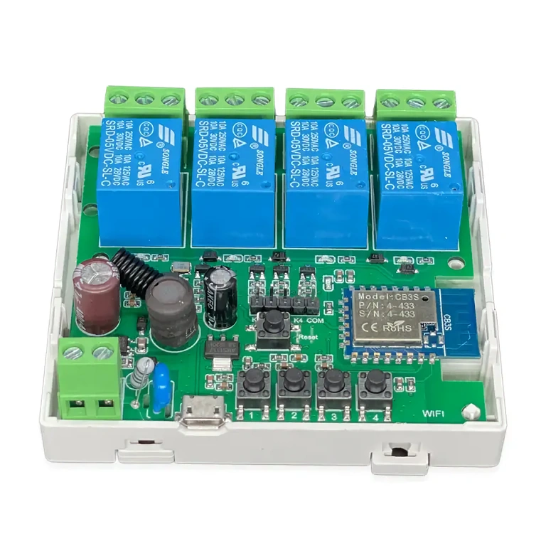 Bezdrôtový relé modul kompatibilný s RF 433MHz, diaľkové ovládanie cez aplikáciu