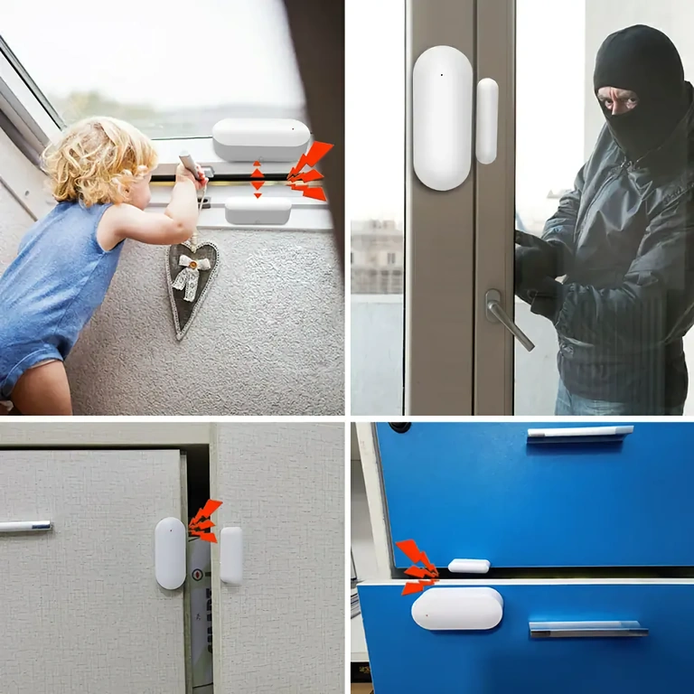 Magnetický bezpečnostný senzor na monitorovanie otvárania dverí a okien