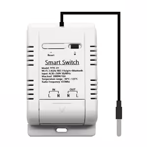 Inteligentný WiFi termostat so senzorom teploty DS18B20 – Tuya Smart, 220V 16A
