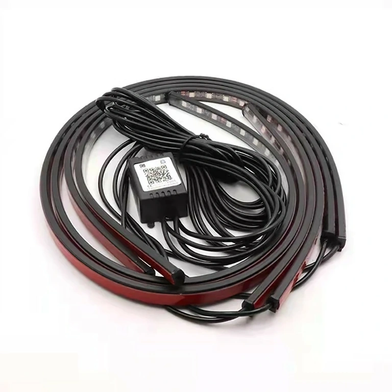 Multicolor LED systém osvetlenia pre auto