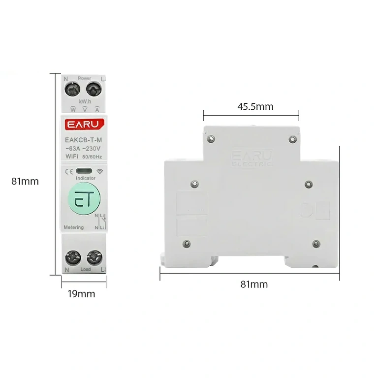 Bočný pohľad na elektromer s ochranou svoriek pre káble