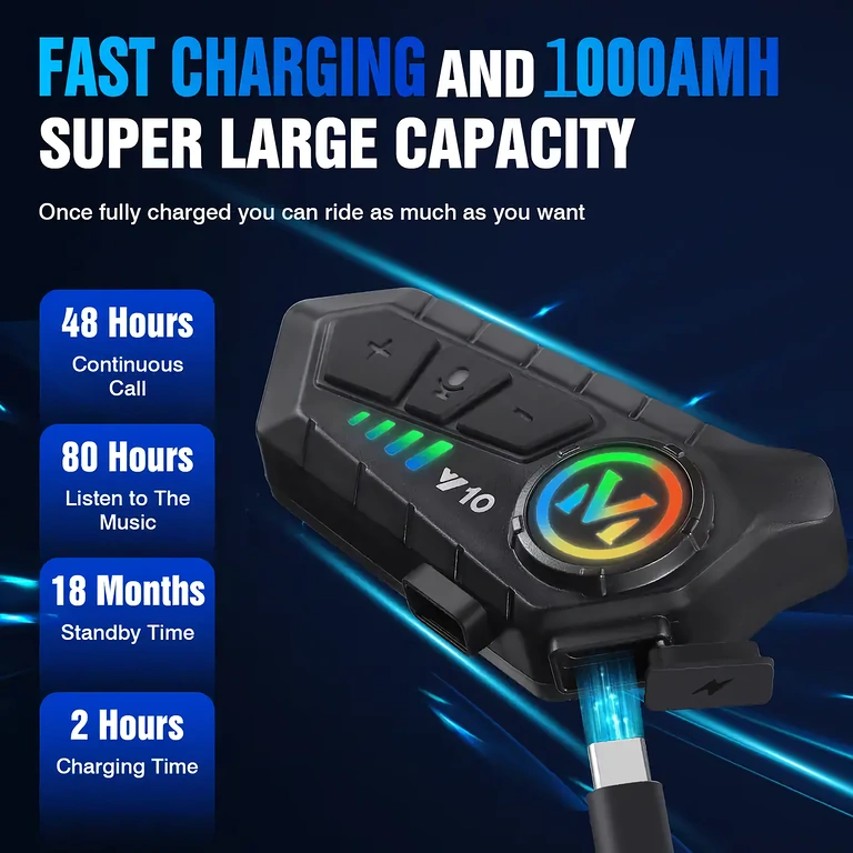 Moto interkom so životnosťou batérie až 32 hodín