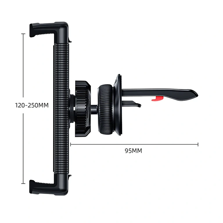 Kompaktný a ľahký držiak na tablet, uchytenie na ventilačnú mriežku