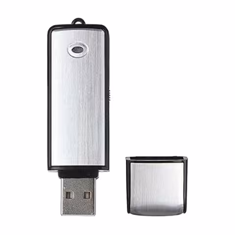USB kľúč / Digitálny audio rekordér 16GB s citlivým mikrofónom a nabíjateľnou batériou – 160 hodín záznamu