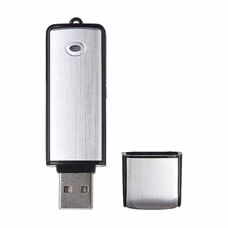 USB kľúč / Digitálny audio rekordér 16GB s citlivým mikrofónom a nabíjateľnou batériou – 160 hodín záznamu